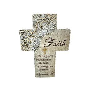 Faith Wall Cross Scripture Decor Christian 1 Corinthians 16:13 Inspirational